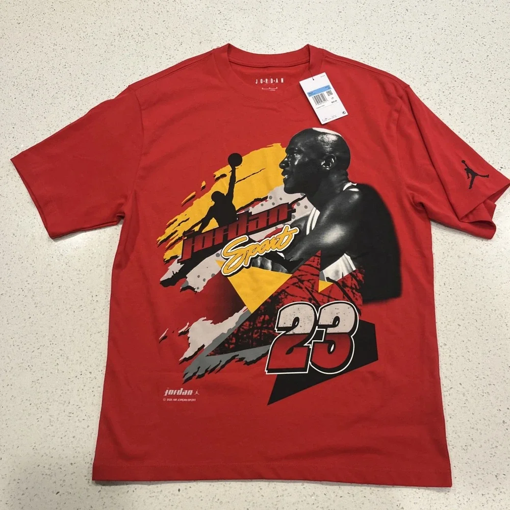 Nike Air Jordan 1985 Statement Motorsport Red Men's M  T-shirt IB8814-671 NWT
